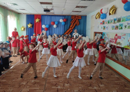 Военный парад дошколят.